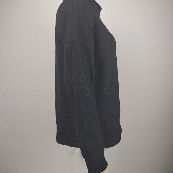 Varley Doublesoft black speckled mock neck pullover sweatshirt ladies Small - Picture 4 of 8